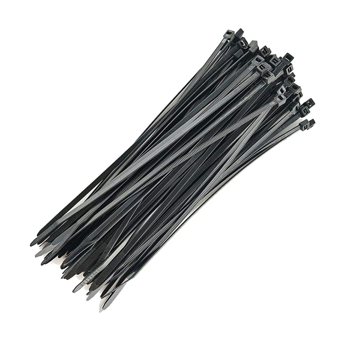 Cable Ties, 100pcs Extra Long 400mm x 4.8mm Self Locking Nylon Zip Cable Ties - Black