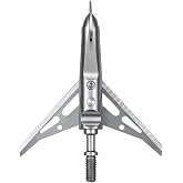 LWANO 6PK Broadheads 100 Grains Steel 2 Blades Mechanical Broadhead | 420 Stainless, Archery Hunting, Crossbow, Compound Bow