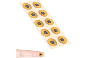ZGAGFZ NFC Tags,10mm Programmable RFID Stickers Tag215, Round Waterproof Flexible FPC NFC Labels for Phones, Wearables, Automation (10PCS)