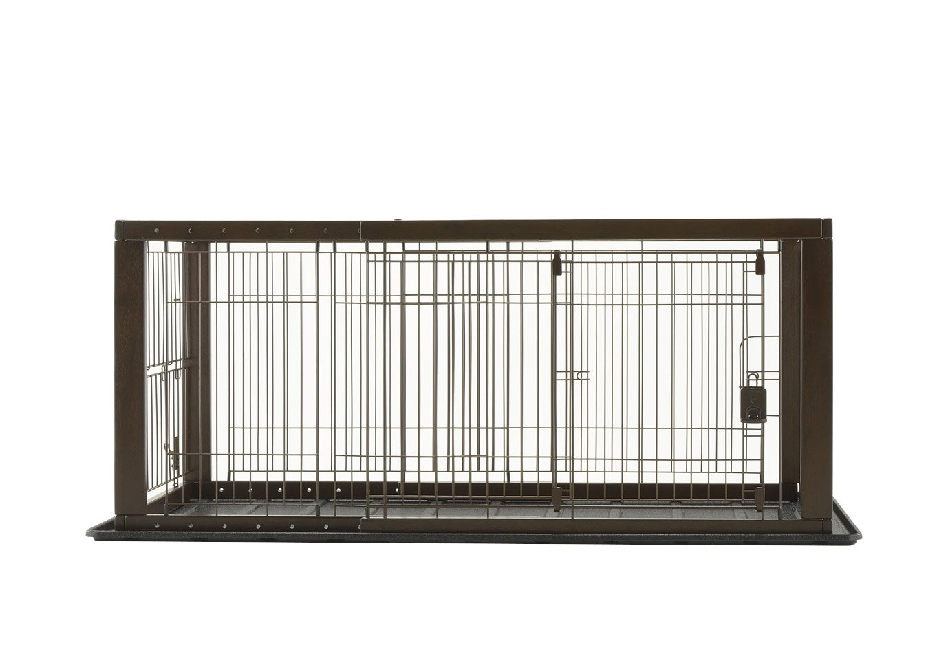 リッチェル 木製スライドペットサークル レギュラー ダークブラウン商品画像