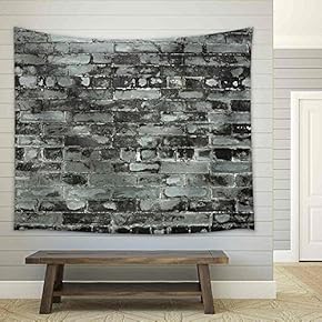 Stone Block Texture - Fabric Wall Tapestry Home Decor - 51x60 inches