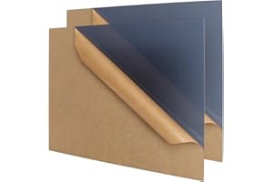 GDHWXCL 2PCS 8x10" Black Translucent Acrylic Sheets 1/8"(3mm) Black Translucent Plexiglass Sheets, Cast Acrylic Sheets Laser Cutting for DIY Craft Projects, Signs, Home Decoration(Black Translucent）