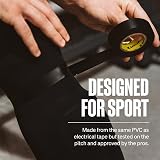 SPORTTAPE 6 Rolls Sock Tape Black 1.9cm x 20m Football Rugby view 3