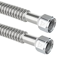 (Pack of 2) EFIELD 24-inch 1" FIP X 1" FIP Flexible
