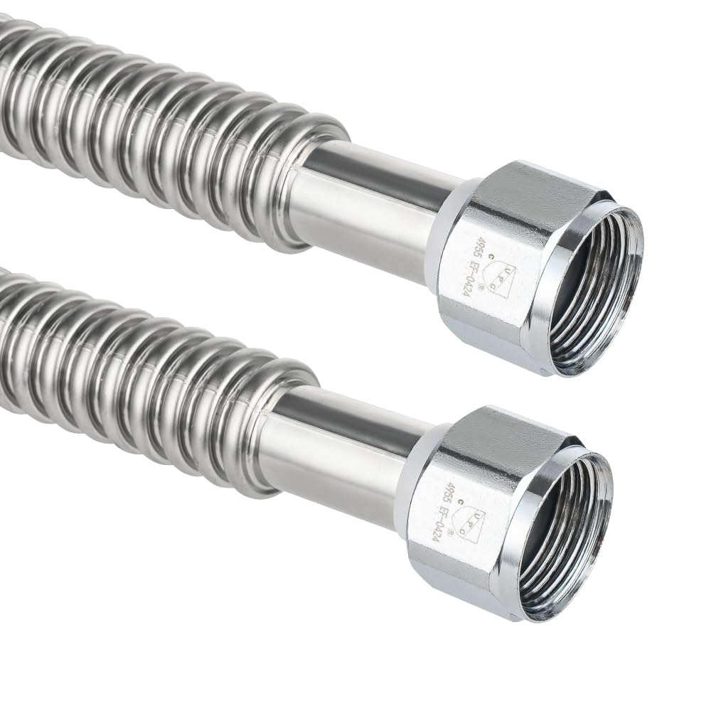 (Pack of 2) EFIELD 24-inch 1" FIP X 1" FIP Flexible