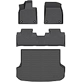 AIPOIL® Floor Mats & Cargo Liner Set for 2016-2022 Lexus RX RX350 RX450h (Not for RXL) All Weather Protection TPE Anti-Slip Automotive Full Set Custom Car Mats Accessories - Black