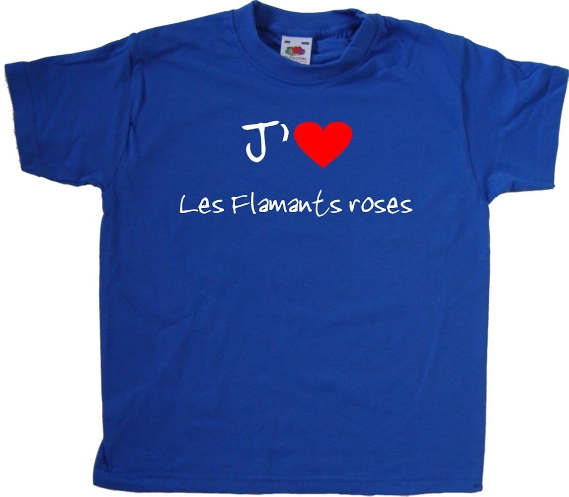I Love Heart Flamingos T-Shirt Fashion 
