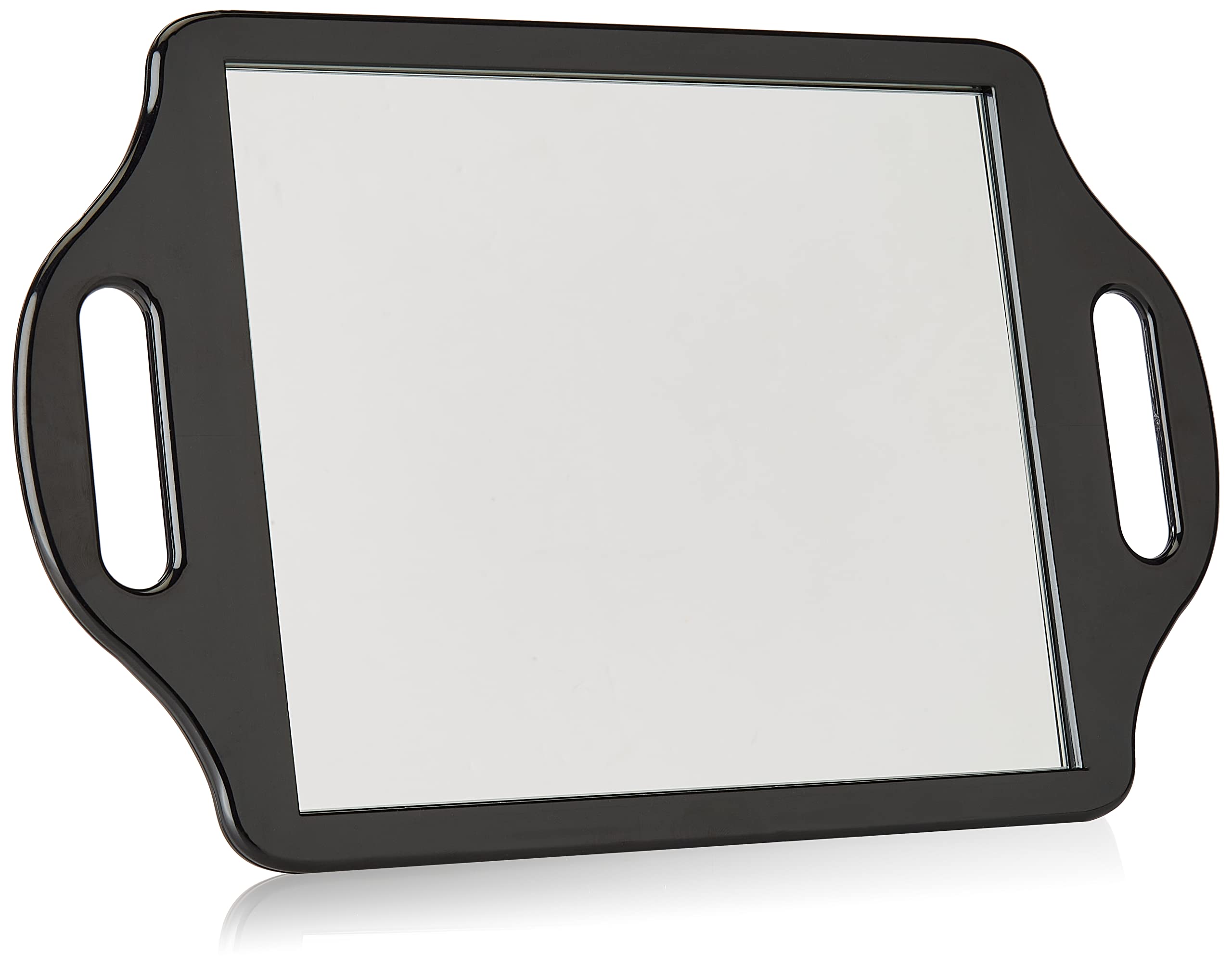 Matty Bond Street Hairdressing Beauty Salon Mirror with Twin Handle Black