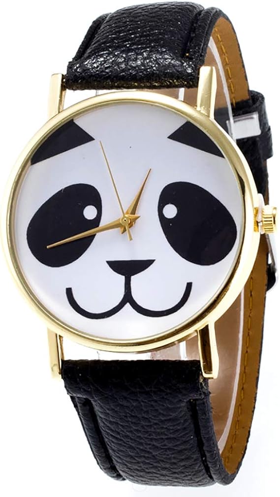 Amazon Zoooom 腕 時計 パンダ デザイン ウォッチ クォーツ ファッション カジュアル ギフト プレゼント 男性 女性 メンズ レディース ブラック Zm Watch3051 Bk メンズ腕時計 腕時計 通販