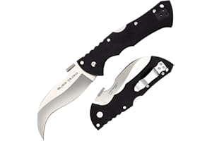 Cold Steel Black Talon ll 4" S35VN Razor-Sharp Blade 5.5" G-10 Handle Tactical Folding Knife w/Tri-Ad Lock, Ambidextrous Pocket/Belt Clip