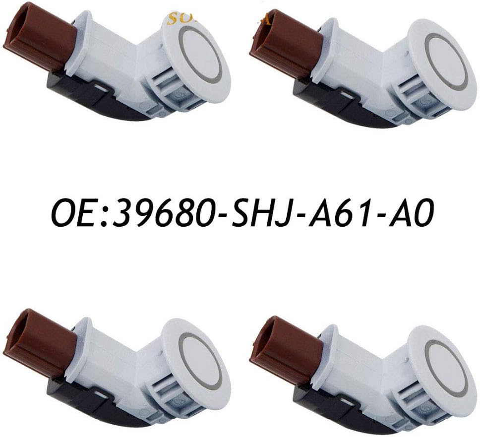 Reverse Backup Object Sensor 4 pcs Parking Sensor PDC For Honda CR-V/Honda Odyssey OEM 39680-SHJ-A61,White