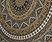 Popular Handicrafts Wall Hanging Tapestry For Bedroom Hippie Mandala Bohemian Psychedelic Hippy Intricate Floral Design Indian Tapestries Bedspread 84 x 90 Inches (215cm x 230cm) Brown