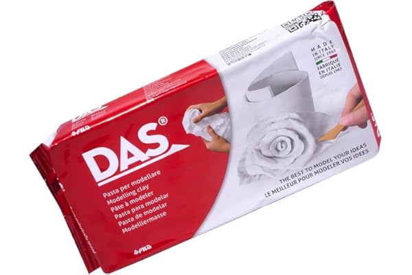 DAS Air Hardening Modeling Clay, 2.2-Pound Block, White (387500)