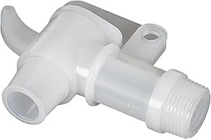 Vestil VDFT Polyethylene Drum Faucet with Handle, 3/4" Accommodates Bung