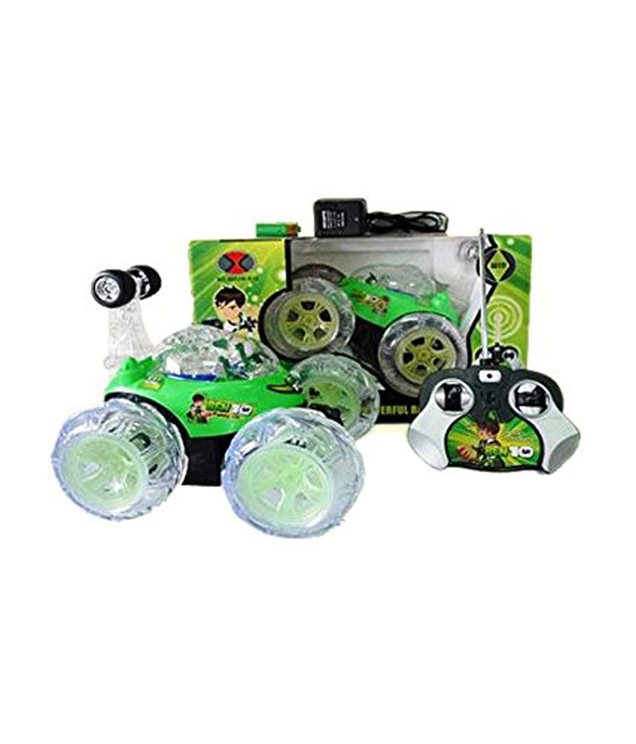 ben 10 remote control car with lightning wheels