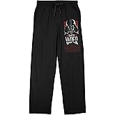 Star Wars Darth Vader Mask and Logo Men's Black Graphic Sleep Pajama Pants