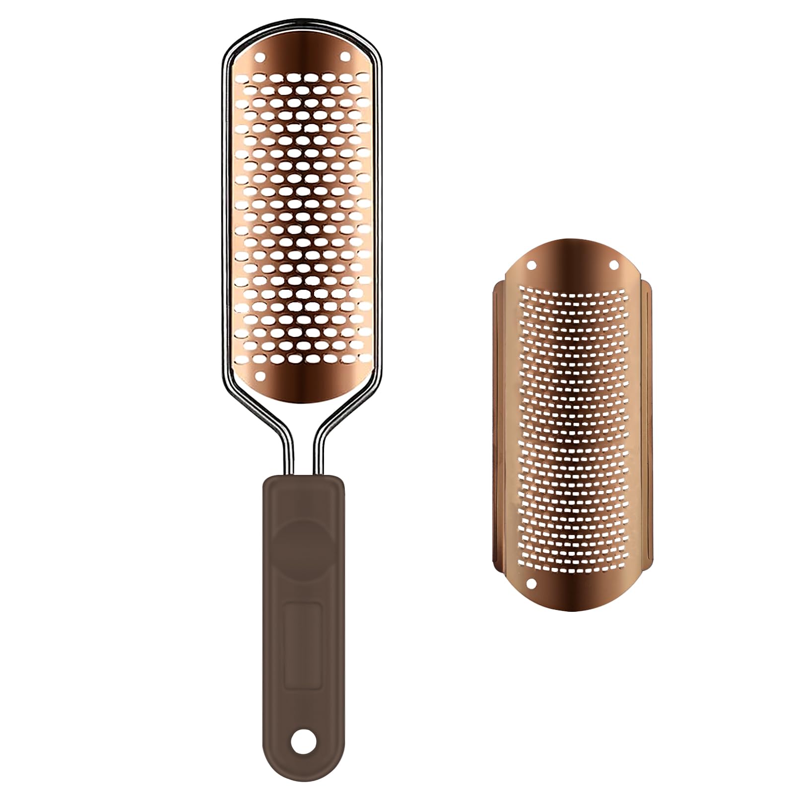 OUKEYA Foot ScrubberCallus Remover for Feet: Foot File Pedicure Tools for Feet 304Stainless Steel Callus Remover Corns Removers Cracked Dead SkinRemover for Dry and Wet Feet