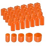 uxcell 100pcs Round Rubber End Caps Protective Caps