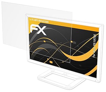 atFolix Panzerfolie kompatibel mit Asus VS197DE Schutzfolie, entspiegelnde und stoßdämpfende FX Folie