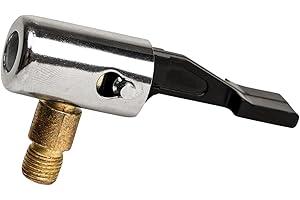 WOLFBOX Tire Chuck adapts Threaded air Pump Hose, Heavy Duty Closed Flow Lock On Tire Chuck with Clip for Inflator Gauge Compressor Accessories, Won't Leak or pop Off, Rated to 150 PSI