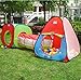 Kids Playhouse Tent with Tunnel Set,PortableFun Outdoor Indoor Bounce Playhouse Ball Tent Toys for Toddlers Child(Ball Pits Not Included)