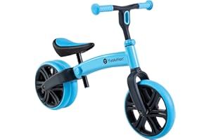 Yvolution Y Velo Junior Toddler Balance Bike | 9 Inch Wheel No-Pedal Training Bike for Kids Age 18 Months to 3 Years