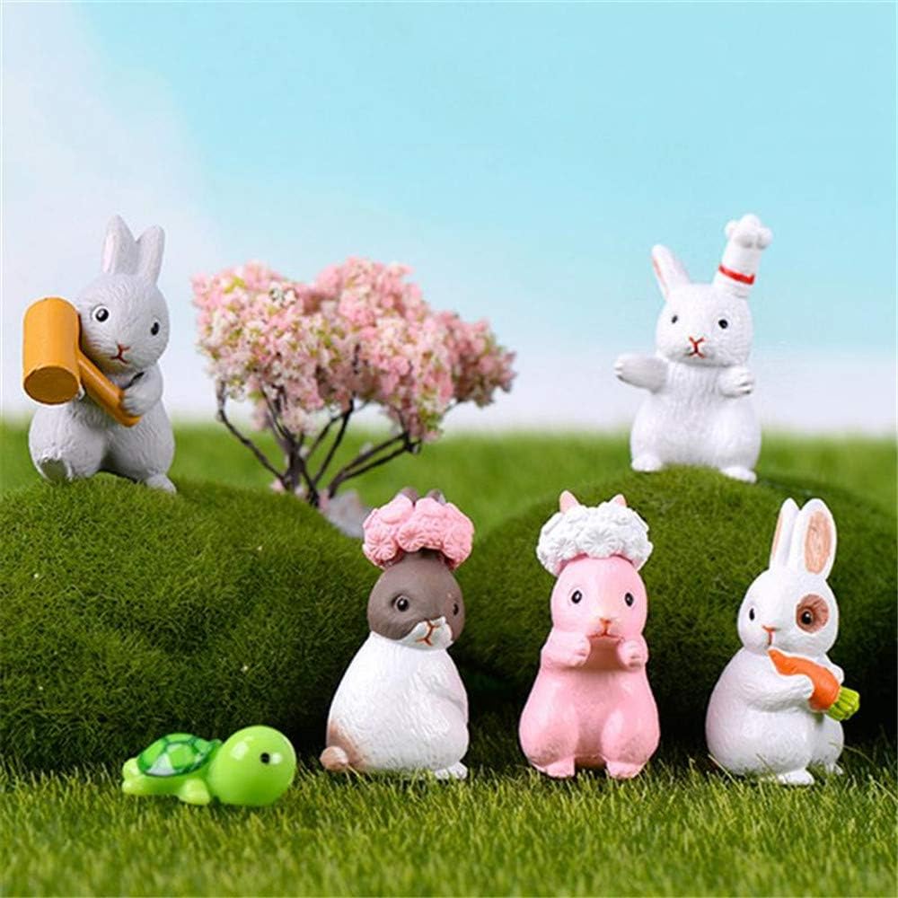 small plastic bunny figurines