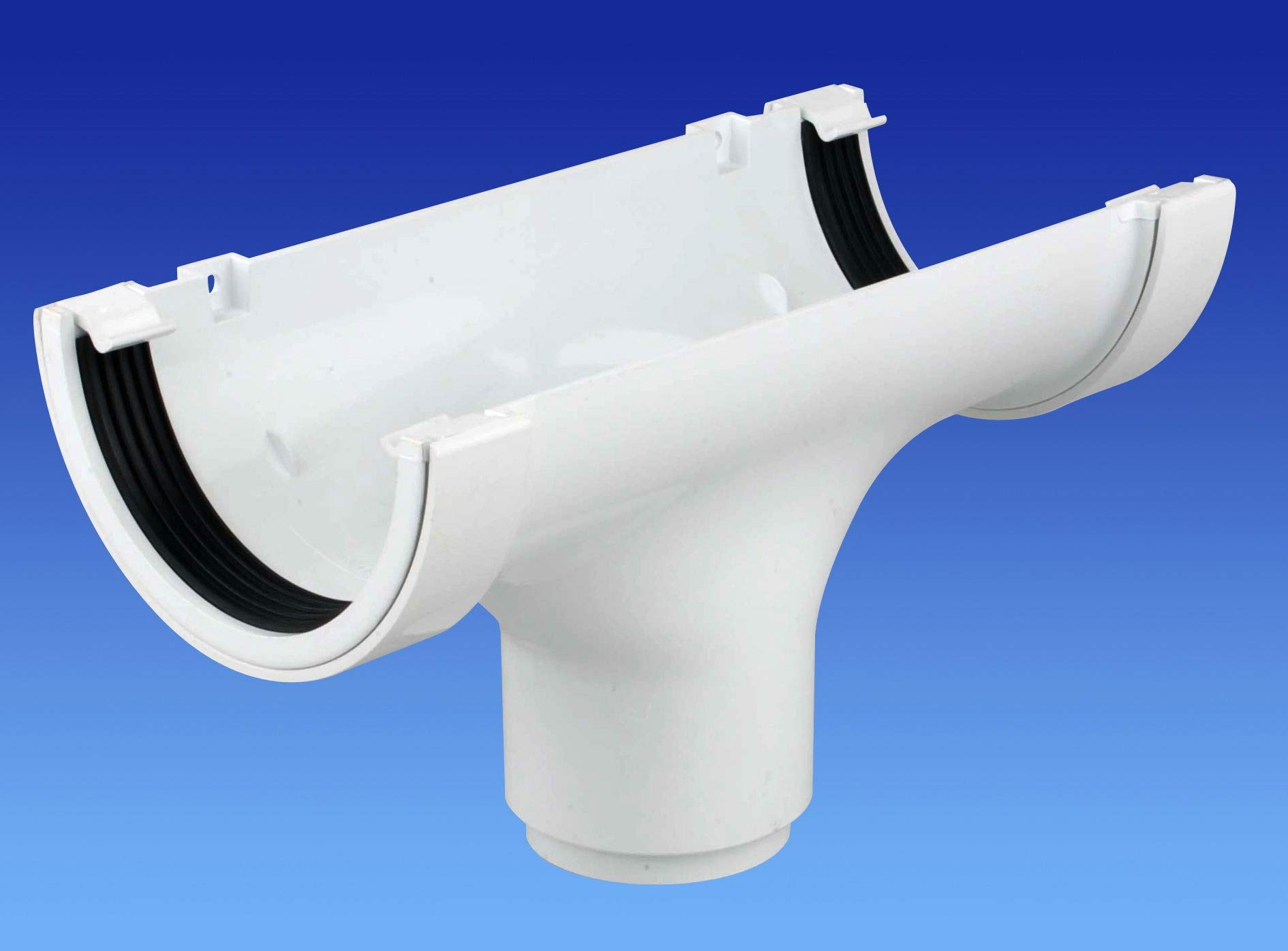 Wavin OSMA Roundline Running Outlet Straight 112mm White 0T624w