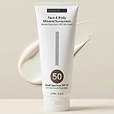 HygieneLab Mineral Sunscreen SPF 50 – Invisible Sheer Finish, Rated Excellent on Yuka, Zinc Oxide, Broad Spectrum UVA/UVB Protection, Reef Safe, Aloe Vera & Shea Butter Hydration (Large 6 oz)