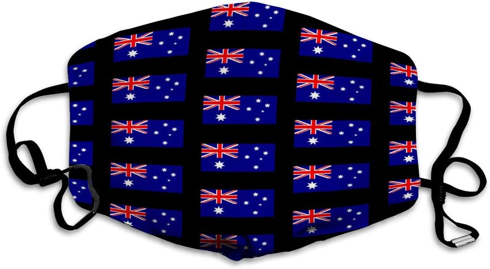 Amazon Com Face Mask Mouth Cover Reusable Mask Australia Flag Sports Outdoors