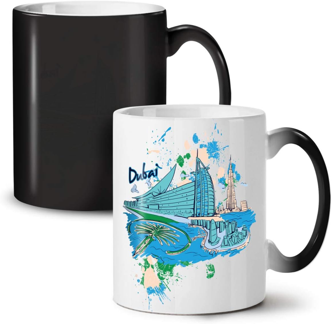 Dubai Color Changing Mug, United Arab Cup Large, Easy