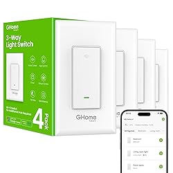 GHome Smart Switch, 3 Way Wi-Fi Light Switch