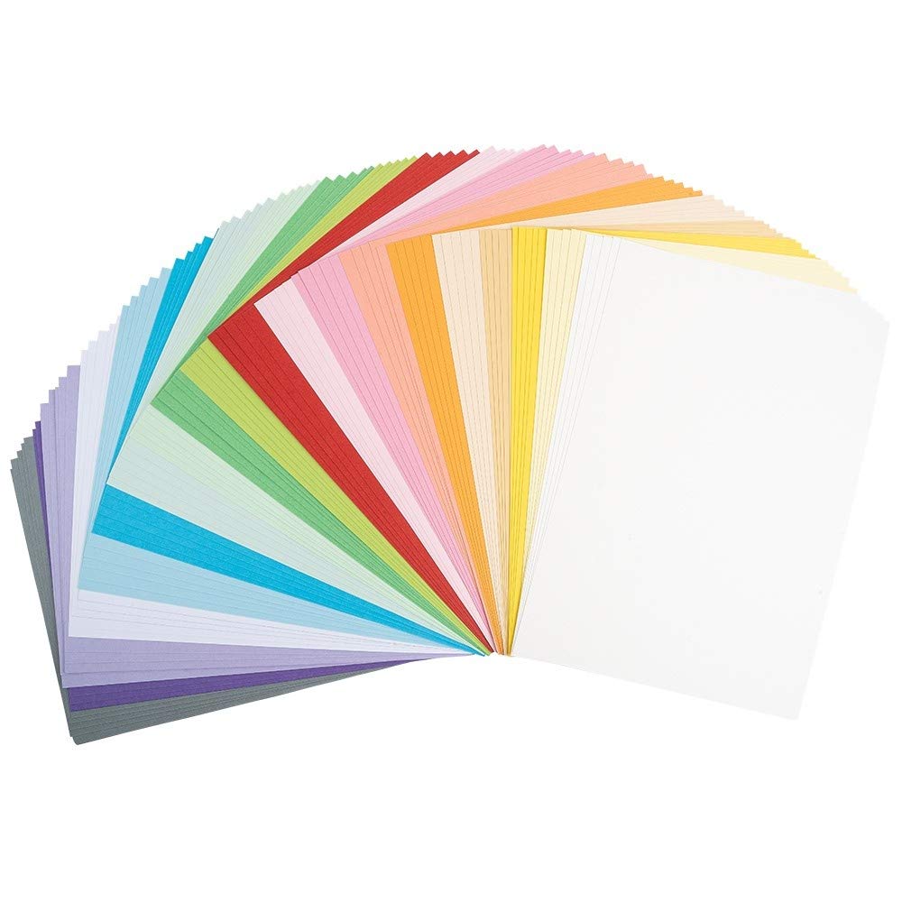Ideen mit Herz Coloured cardboard, DIN A4, 220 g/m², 20 colours, 100 sheets, craft paper, craft card, coloured paper, photo card, colourful paper (pastel colours) — image 1
