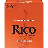 Rico Alto Sax Reeds, Strength 2.0, 10-pack