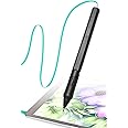 SonarPen - Pressure Sensitive Smart Stylus Pen with Palm Rejection and Shortcut Button. Battery-Less. Compatible with Apple iPad/iPhone/Android/Switch/Chromebook (Aqua Green)