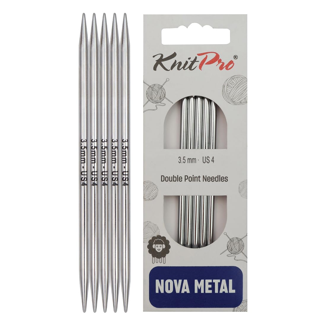 KnitPro Nova Double Pointed Needles 5" (12.5cm) | 3.50mm — image 1