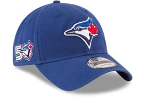 New Era 9TWENTY MLB Toronto Blue Jays 50th Anniversary Side Patch Game Player Replica Adjustable Hat - Royal Blue