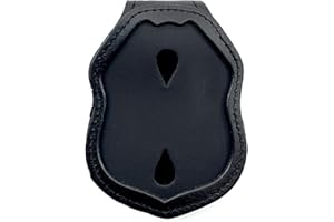 Perfect Fit Shield Wallets Columbus Ohio Police CPD Clip On Leather Badge Holder with Neck Chain (Cut-Out # 238)