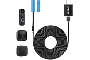 OLAIKE 16ft/5m Power Cord and Adapter for Blink Video Doorbell(Replace Battery), Blink Outdoor 4th & 3rd Gen, Weatherproof Charging Cable Continuous Power Supply, No Need to Replace Battery