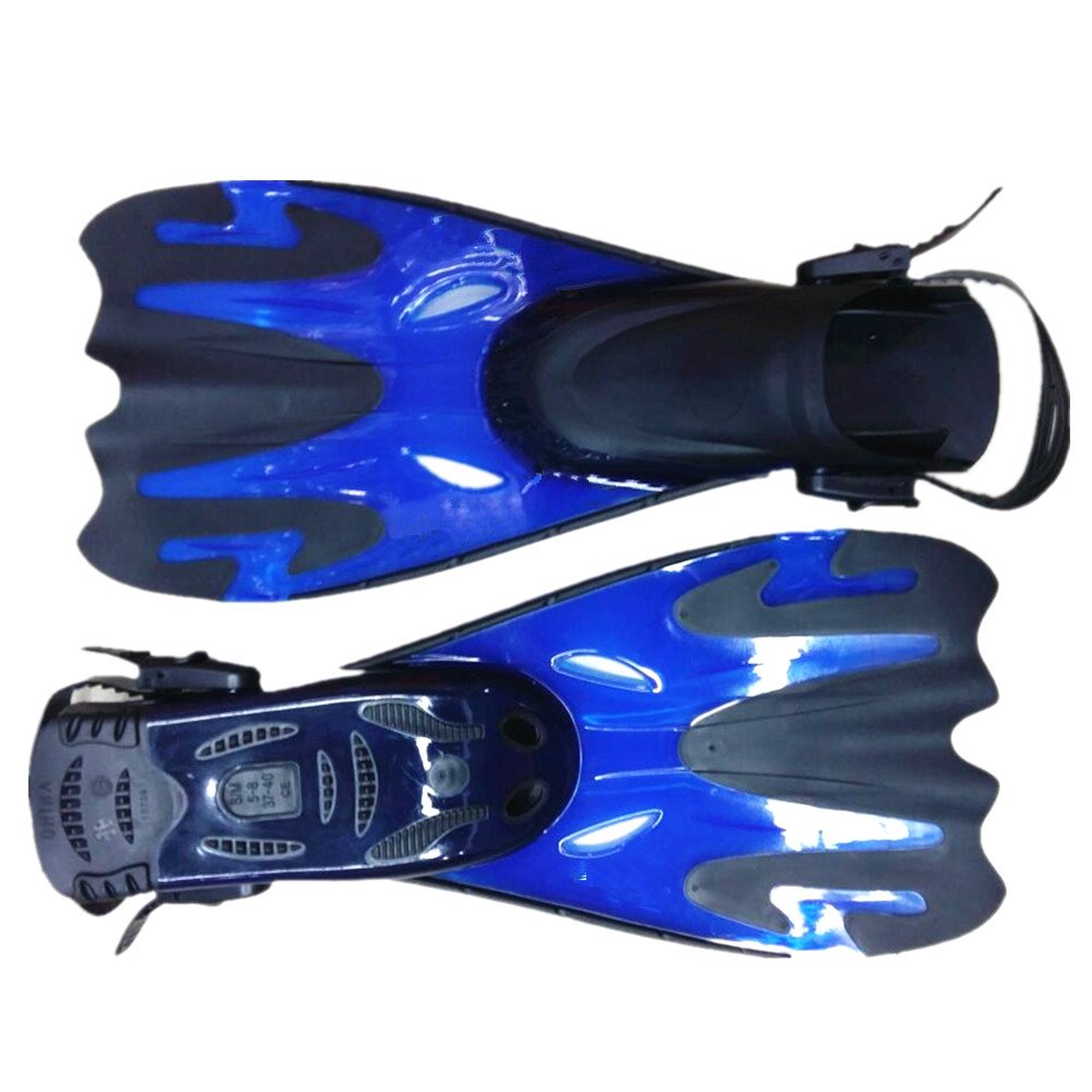 Teerwere Fin Lightweight Swimming Fins Diving Fins for Swimming Snorkeling Blue (Size : S/M 37-40)