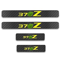 kaiweiqin 4Pcs Car Door Sill Scuff Plate Cover for