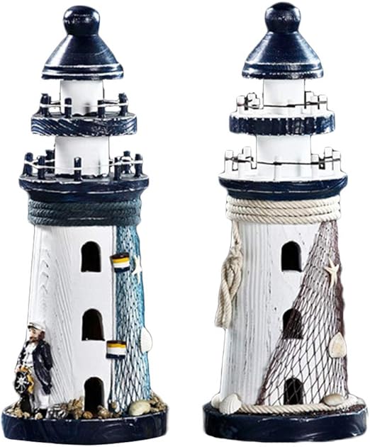 Amazon Com Sundlight Lighthouse Decor Wooden Nautical Lighthouse