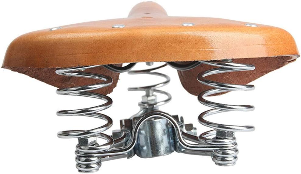 TXYFYP Genuine Leather Spring Bike Saddle - Image 4