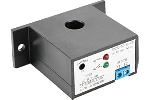 CYTGOUPER Current Sensing Switch, Normally Open Current Sensing Relay,Adjustable Current Sensor Voltage Sensing Relay AC 0.2A-30A SZC23 NO AL CH Model