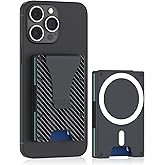 Hsypti for Magsafe Wallet, Slim Wallet for Men with Money Clip, Metal Card Holder with RFID Blocking, Minimalist Magnetic Phone Wallets Compatible with iPhone 17/16/15/14/13/12 Series