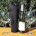 Wine Tote Carrier Bag/Purse For Champagne, Wine, Water Bottles (Black)