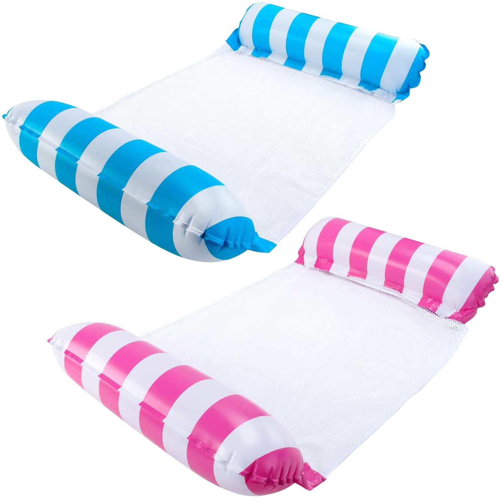 Morofme Hammock Inflatable Pool Float, Pool Float Lounger, Swimming Chair, Multiuse (Saddle, Lounge Chair, Hammock, Drifter), Water Lounge for Adults