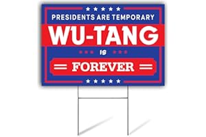 SignPro Forever Yard Sign | Presidents Are Temporary Yard Sign | 18" x 12" Corrugated Plastic Yard Signs with H Stakes | Double Sided