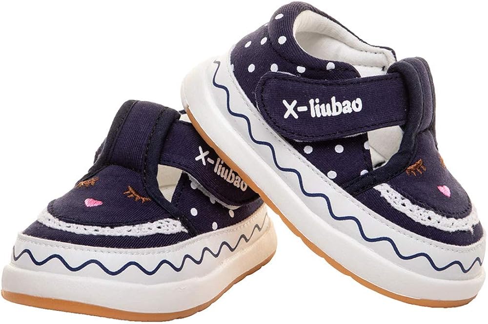 Baby Girls Cotton Velcro Sneakers Toddler