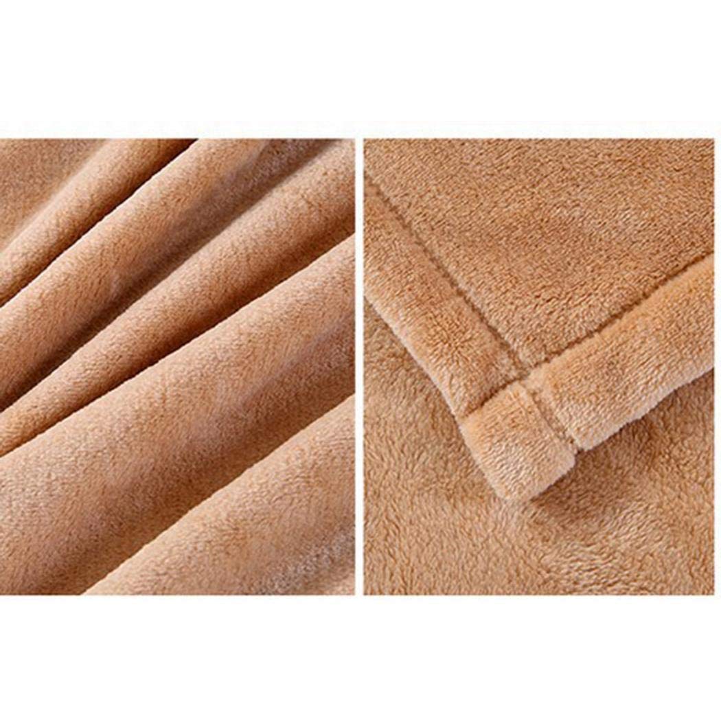 banlany Soft Warm Solid Plush Fleece Blanket Throw Home Sofa Bedding Blanket Throws